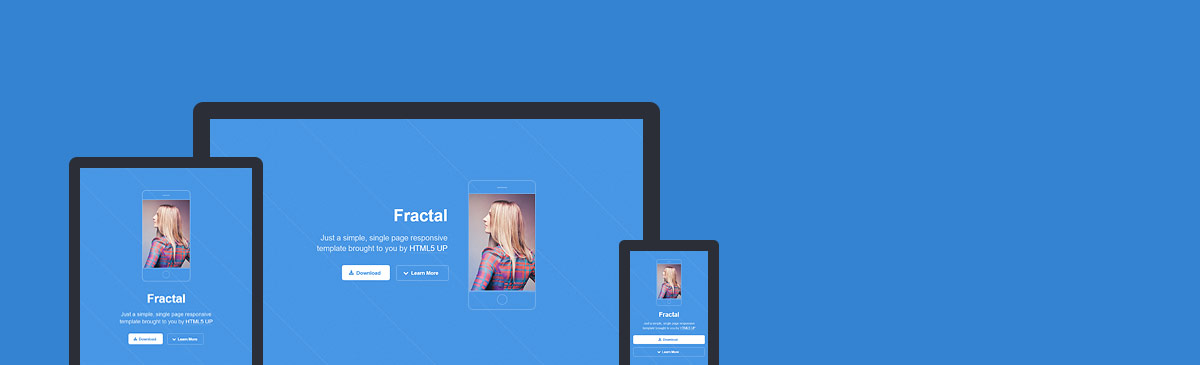 Fractal website template preview