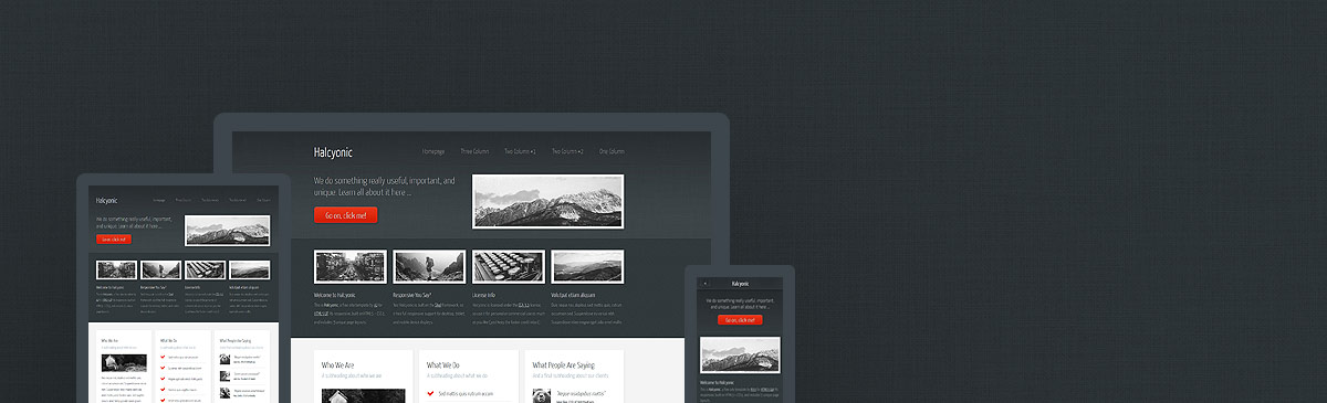 Halcyonic website template preview