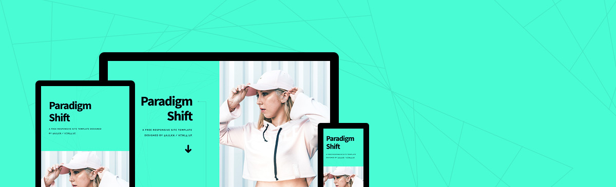 Paradigm Shift website template preview