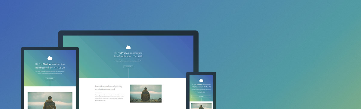Photon website template preview