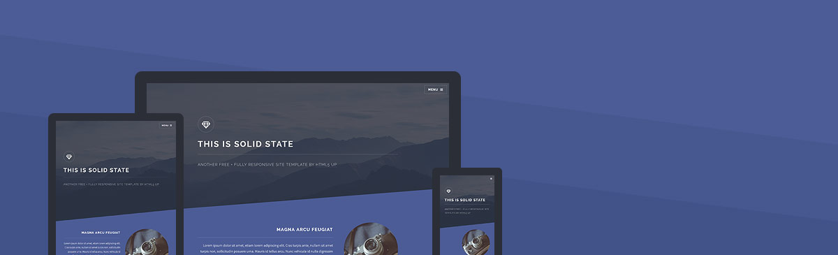 Solid State website template preview