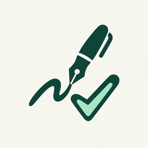 GrammarLEE pen and checkmark